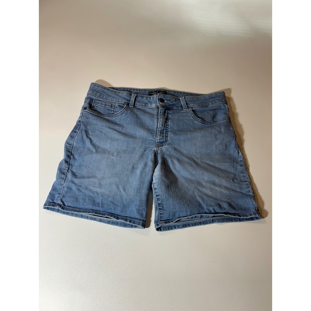 Riders by Lee Denim Shorts Womens 16M Blue Excellent Mid Rise Stretch 1RMWBW8